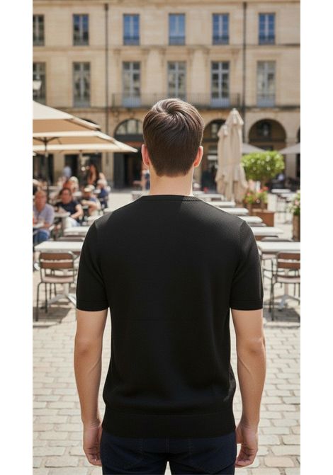 maglia Girocollo classico con bordi a costine. OUTFIT | Maglie | OUMC0009 LY00149000